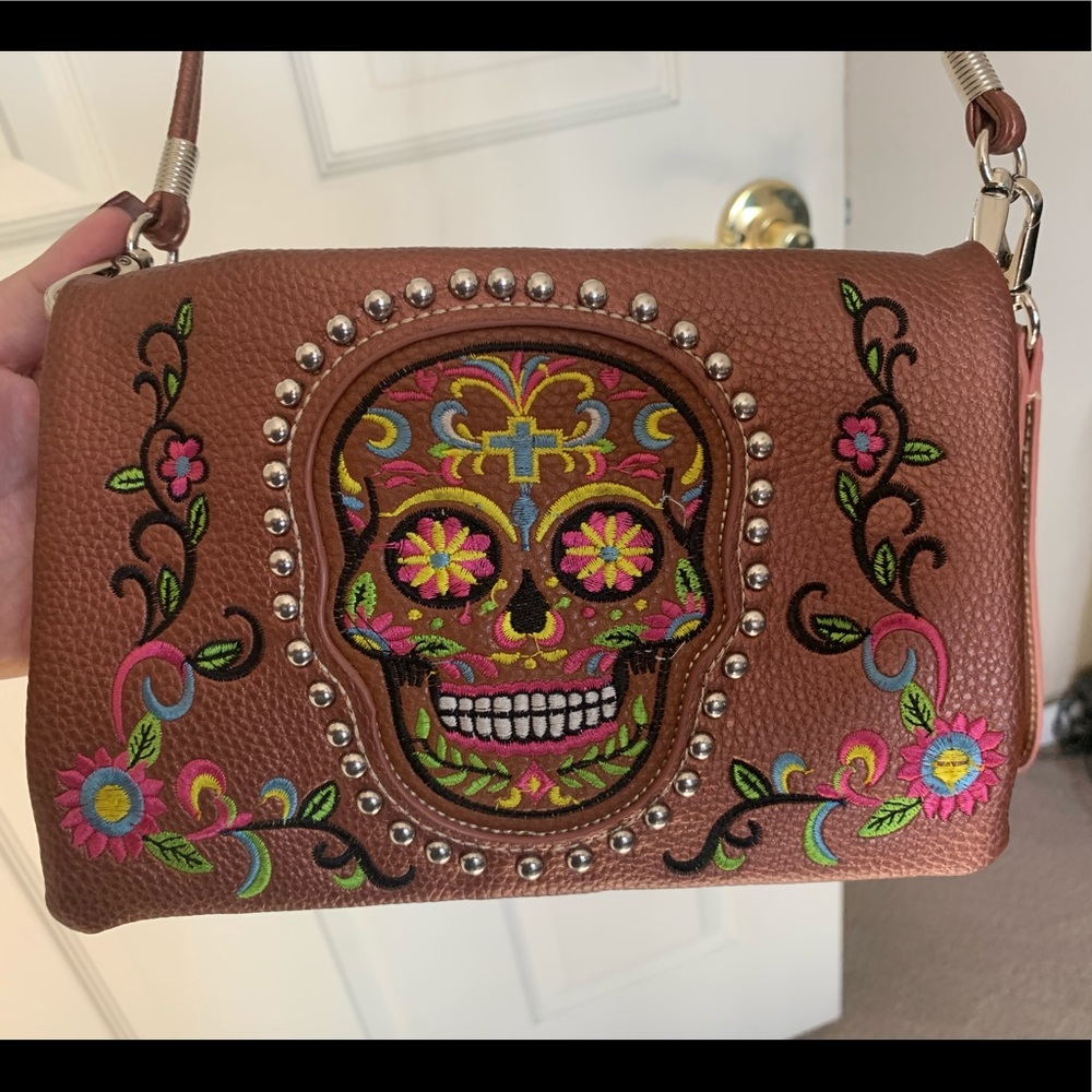 Bronze//American Bling 4-in-1 Sugar Skull Wallet